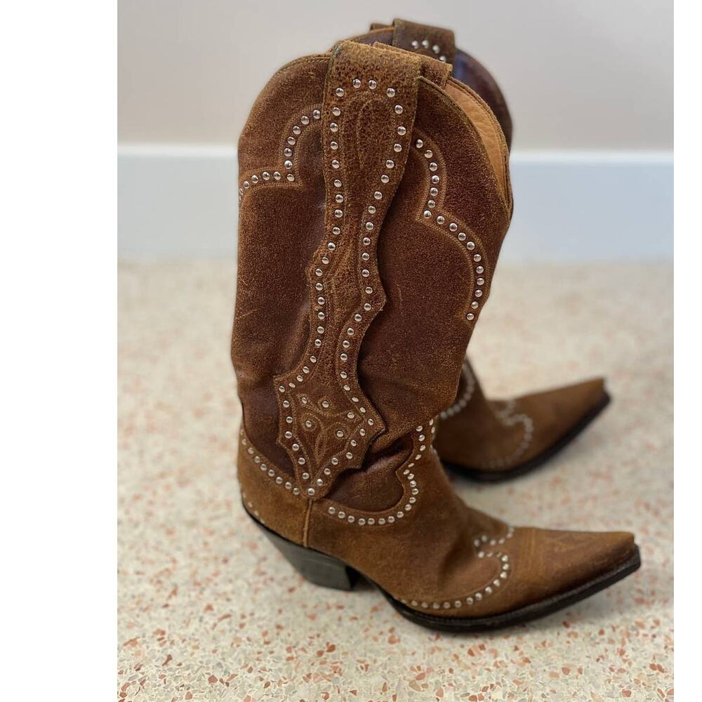 Old Gringo Studded Leather Boots - Size 6